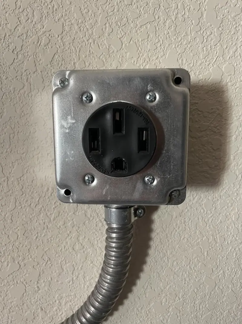NEMA 14-50 outlet installed for Electrical Panel Upgrade in Winterset