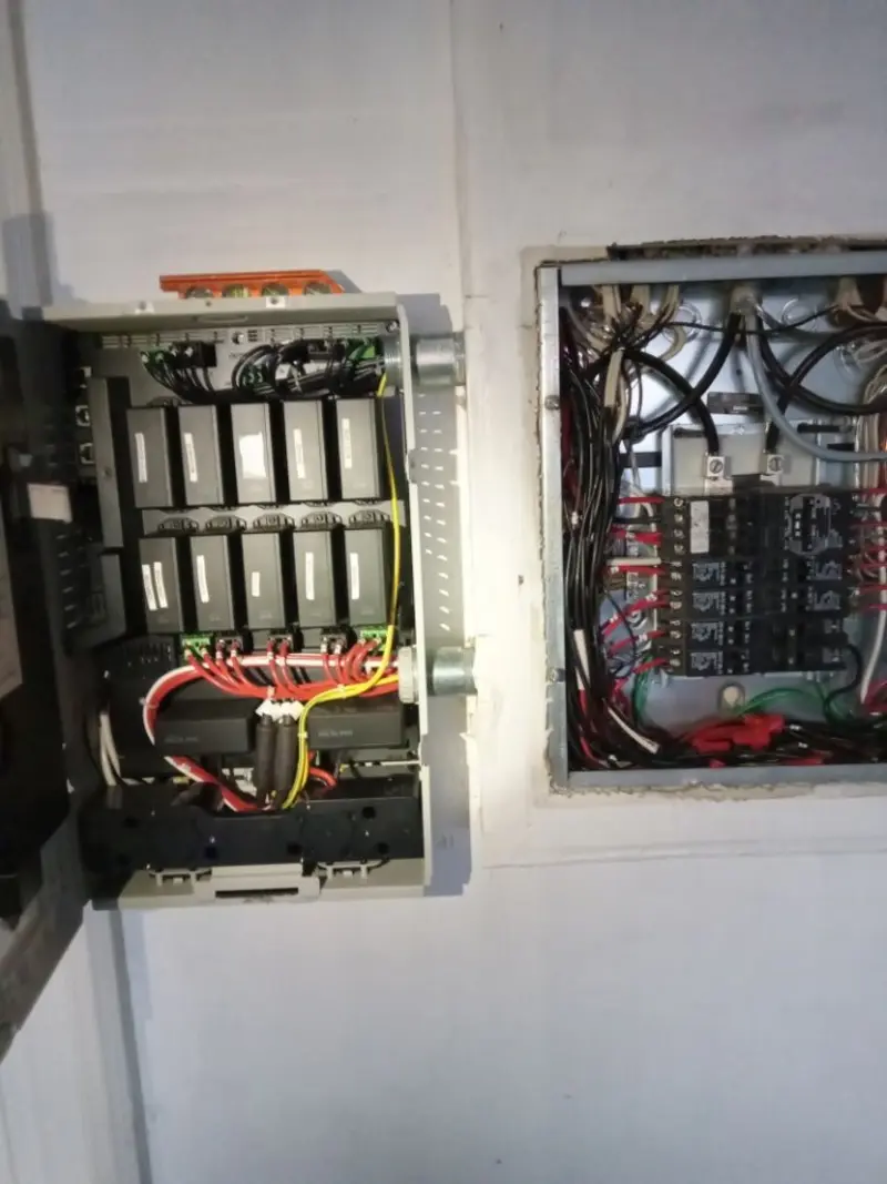 Electrical panel upgrade completed for Security Camera Wiring in Winterset